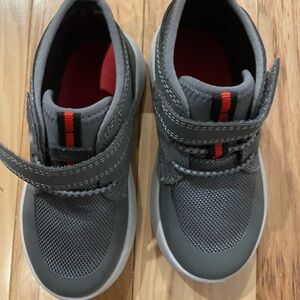 Sperry Gray and Red Kids Sneakers